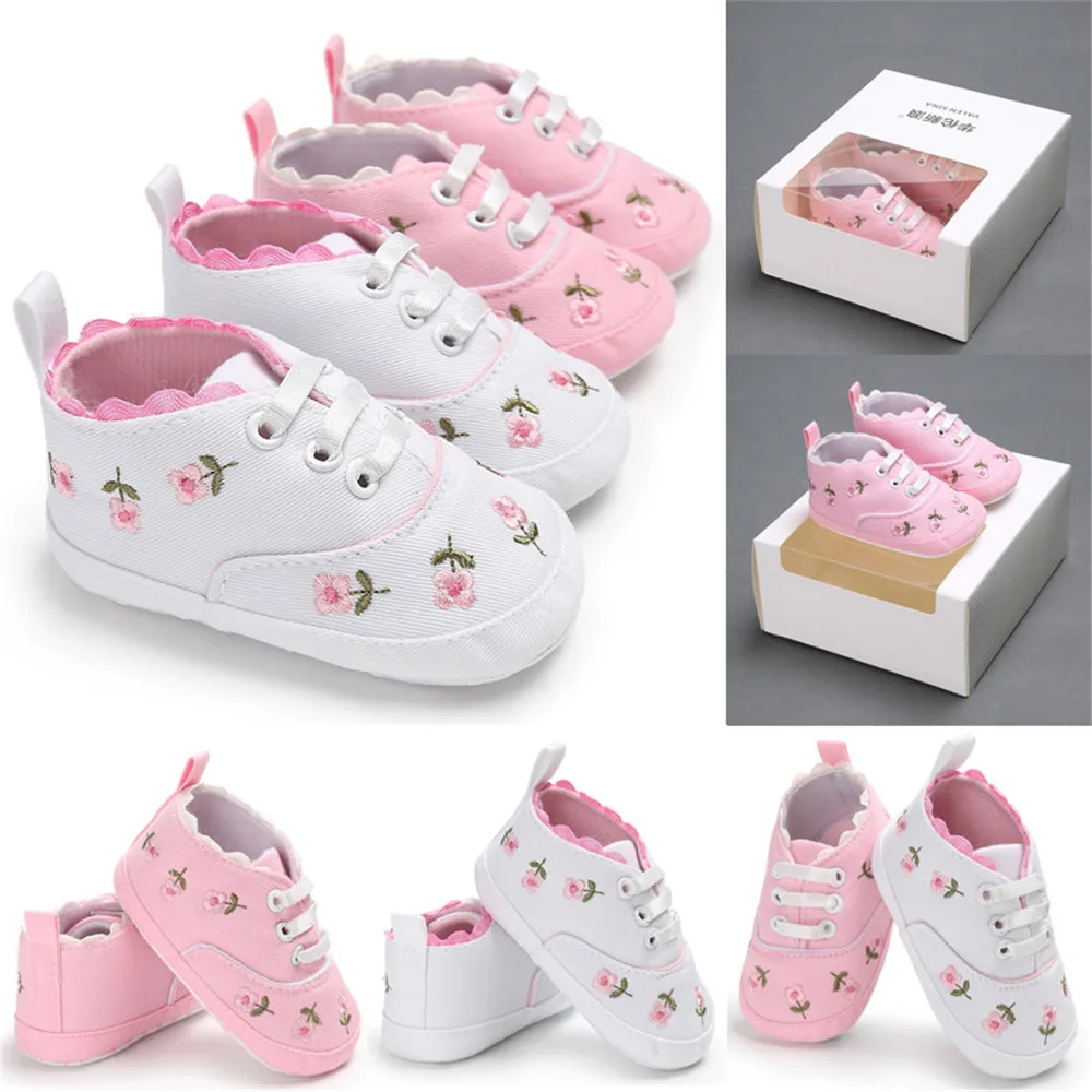 Emmababy модная новая одежда для малышек, детская обувь, Новорожденные Детские Мягкая подошва, с бантом тапочки для малышей