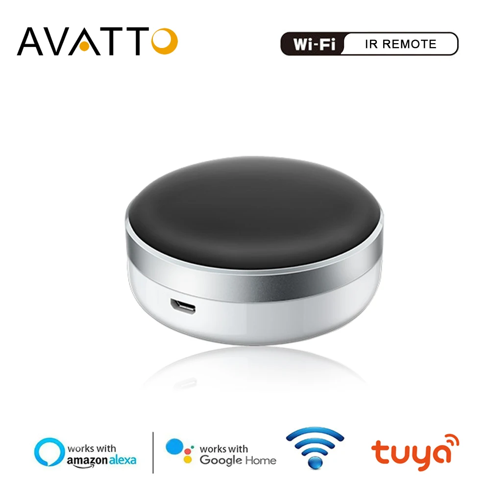 AVATTO WiFi ИК пульт дистанционного управления, 2,4G Инфракрасный Универсальный смарт-пульт, голосовое управление работает с Alexa, Google Home Tuya умный дом