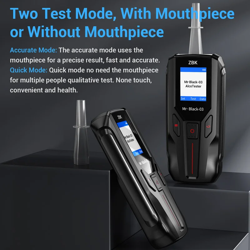LCD Display Mouthpieces Alcohol Tester Breathalyzer Detector Sensor Rohs Color Material Origin Type Certificat BLACK CAT 3 OEM alcohol tester breath alcohol tester