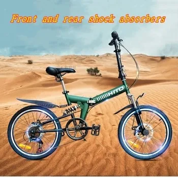 

20 Inch Foldable Lightweight Mini Bike Small Portable Bicycle Adult Student folding bike frame Mountain Speed bike