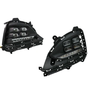 

LED Daytime Running Fog Lights Turn Indicator Bumper DRL for Hyundai I20 2018-2019