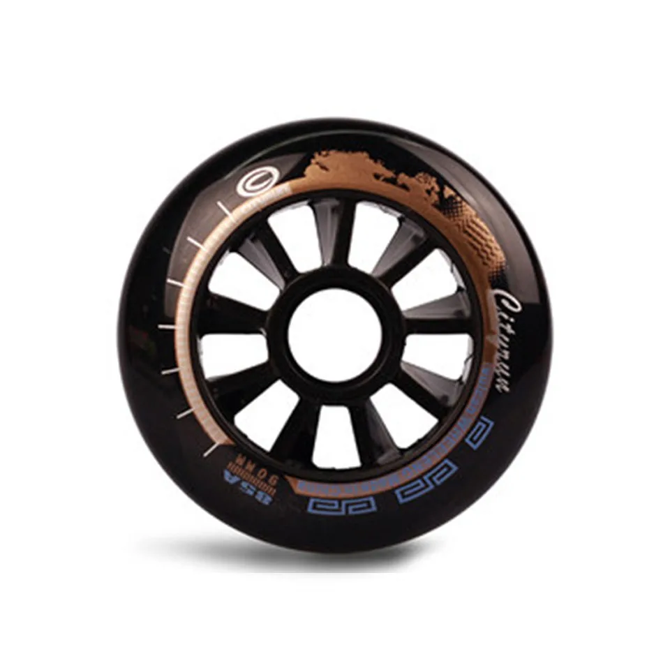 90 100 110mm Cityrun Wheels 85A PU Tires for Inline Speed Skates Indoor Outdoor Asphalt Street Durable Racing Rodas Good