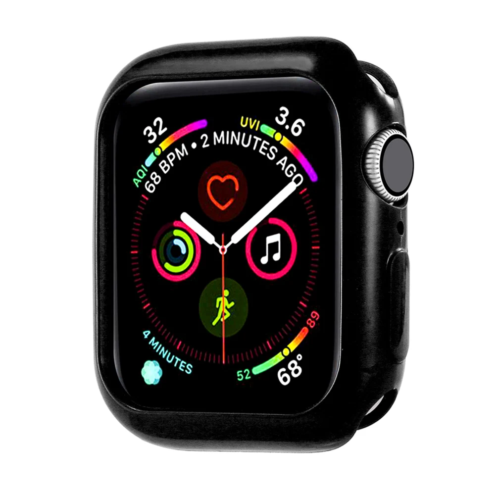 Чехол-бампер для часов Apple Watch 5 4 Чехол 40 мм 44 мм Модные Цветные часы Candy защитные аксессуары для iWatch 5 4