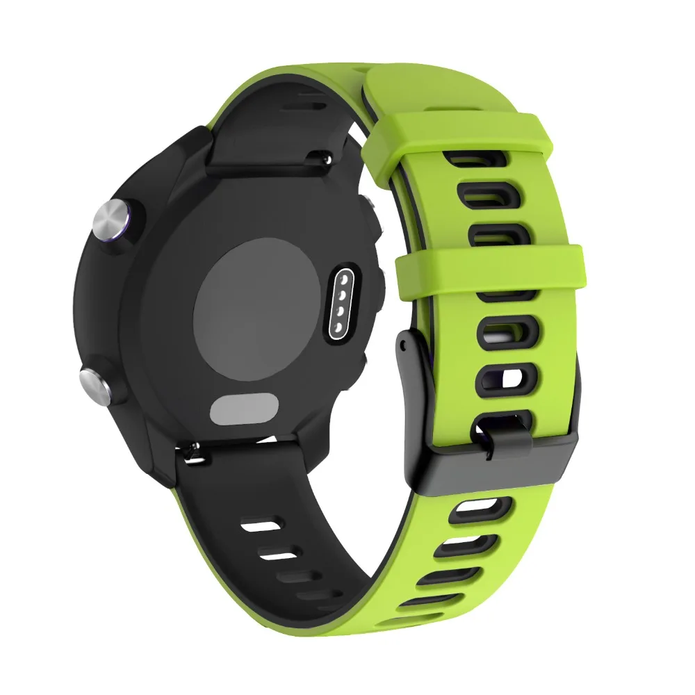 Для Garmin 245 ремешок официальная Кнопка Силиконовый ремешок для часов спортивный ремешок для Forerunner 245 M/645/Vivoactive3/Vivomove HR Браслет