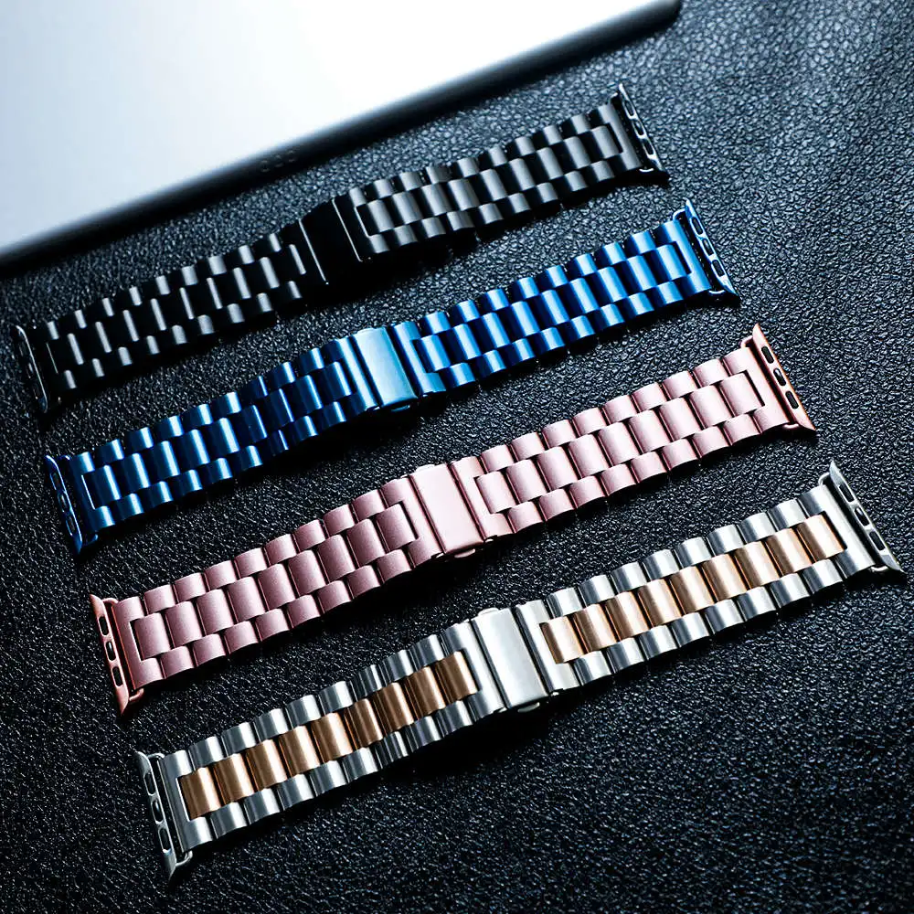 2 шт. ремешок для Apple watch 44 мм 40 мм iWatch 42 мм 38 мм браслет из нержавеющей стали+ Миланская петля Apple watch 4 5 3 2 1