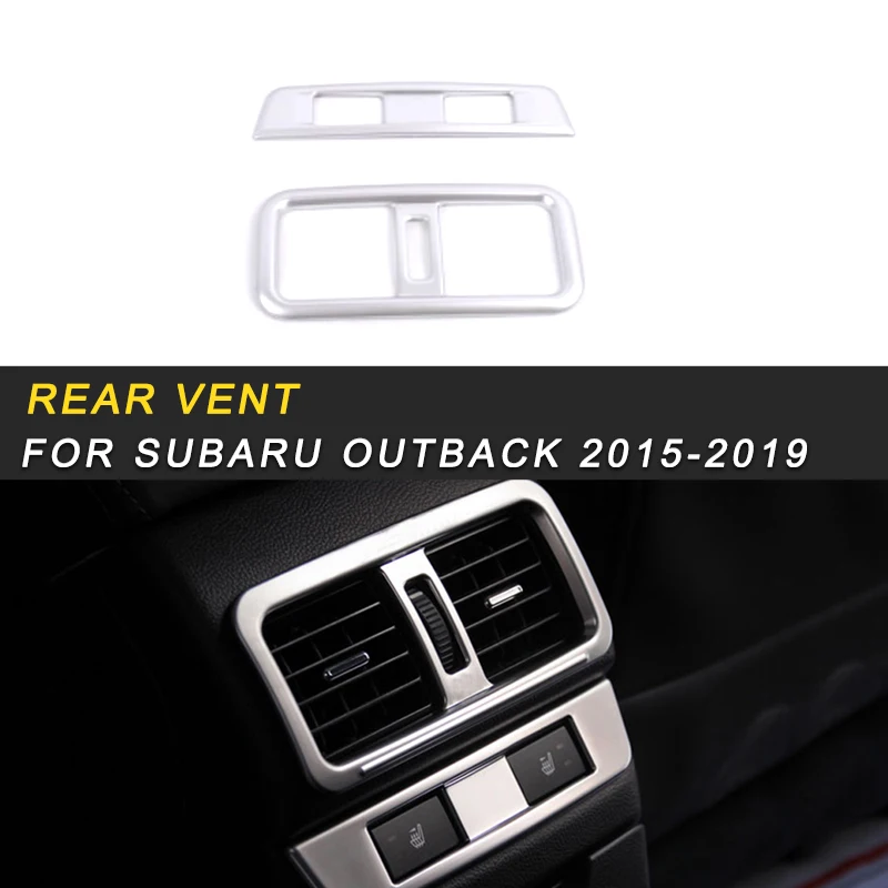 

For Subaru Outback 2015-2019 Car Styling Rear A/C Air Vent Outlet Panel Cover Trim Frame Sticker Interior Accessories