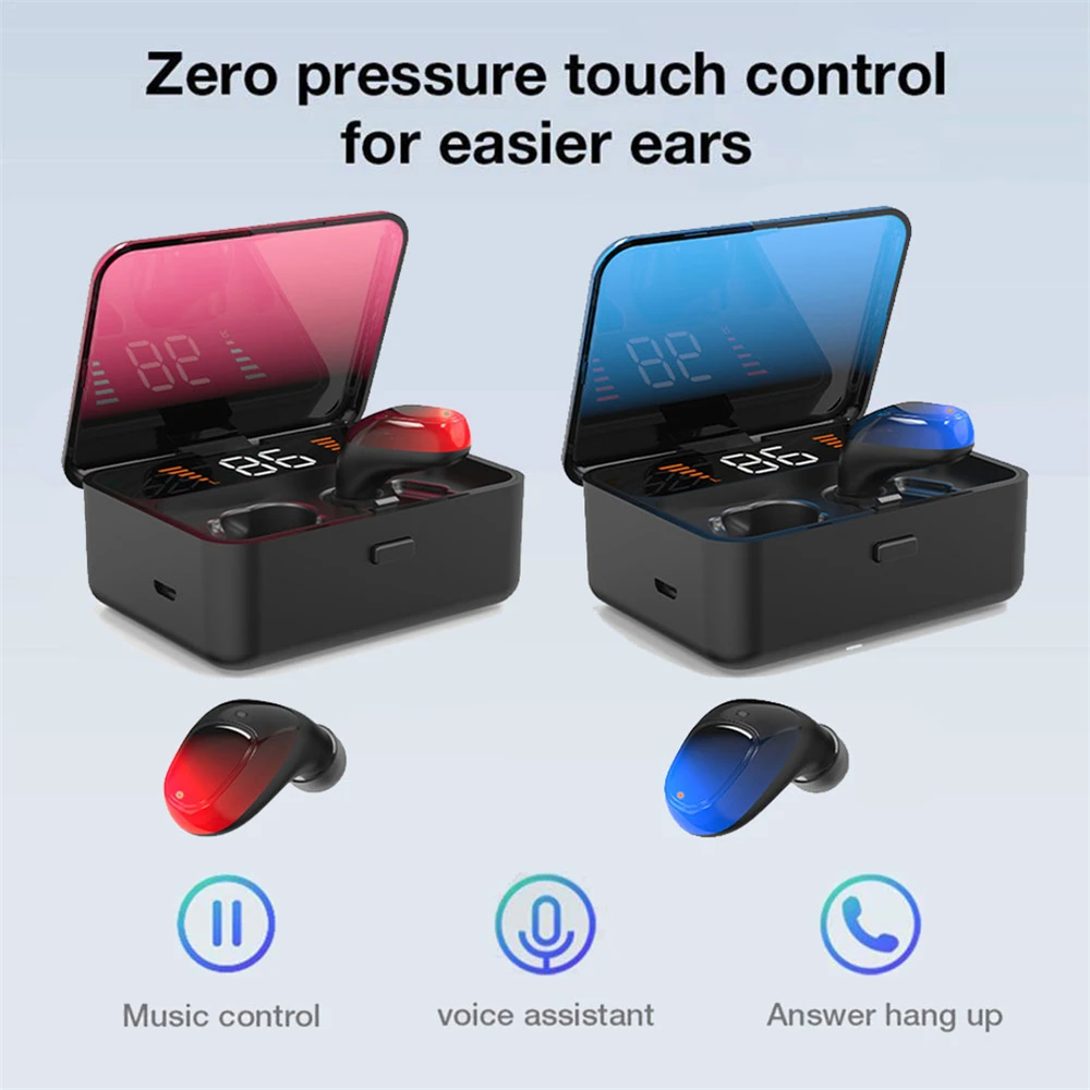 ES01 5,0 настоящие беспроводные Bluetooth наушники TWS 9D Hifi звук стерео вкладыши в ухо беспроводной с зарядкой мобильного питания
