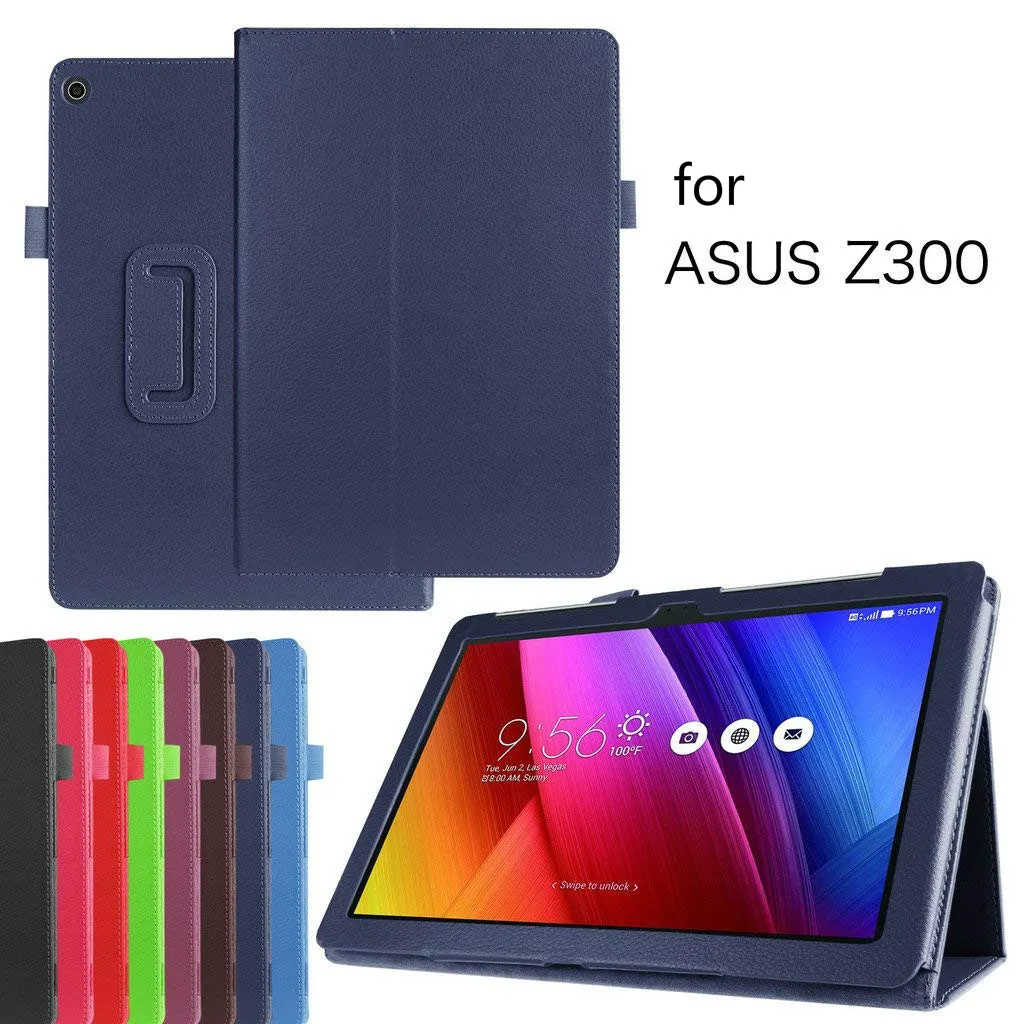 New Arrival Litchi PU Leather Cover Case for Asus Zenpad 10 Z300CL Z300CG Z300C Z300 Z300CNL 10.1 Folded Flip Stand Tablet | Компьютеры и