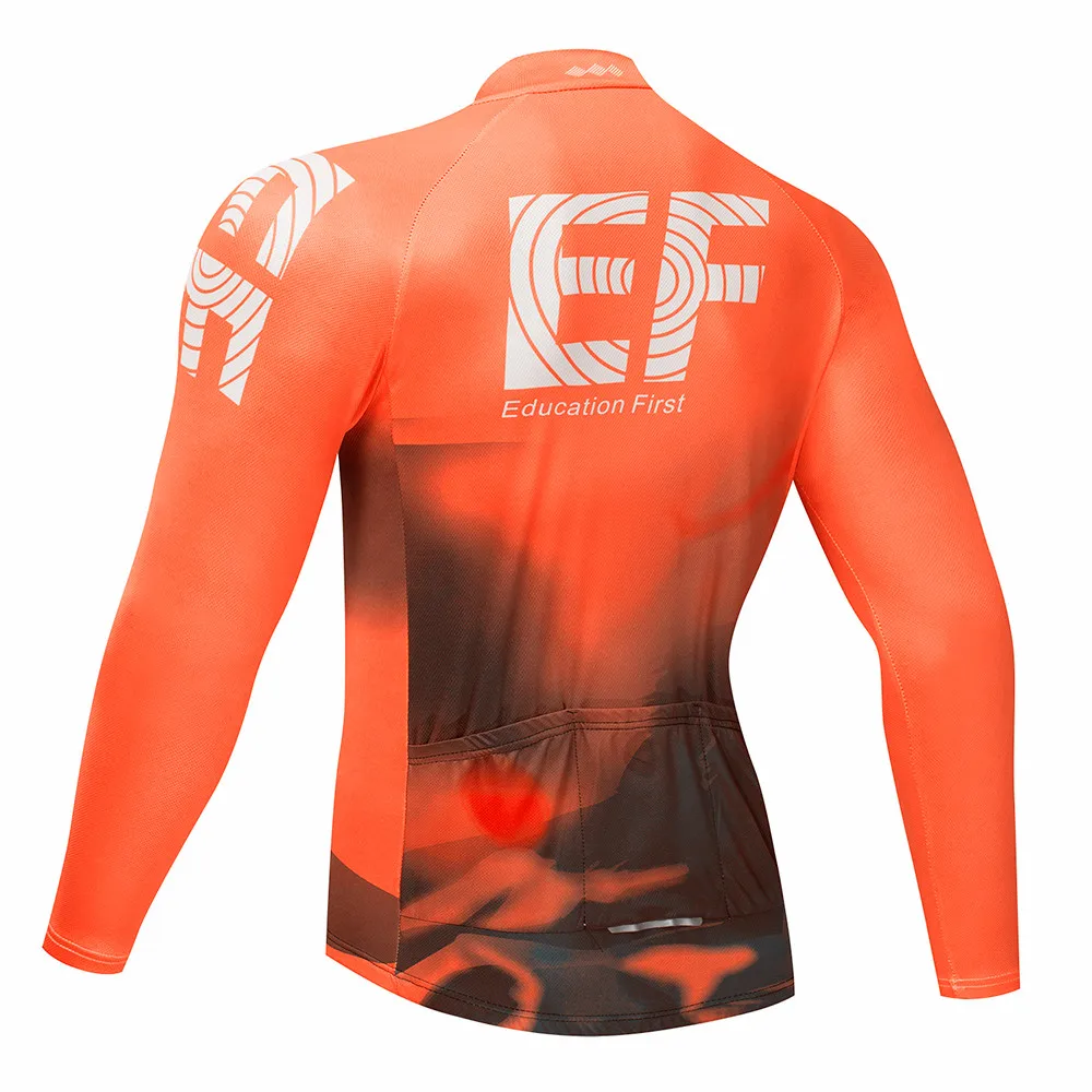 2019 EF Мужская футболка с длинным рукавом для велоспорта MTB велосипед одежда на