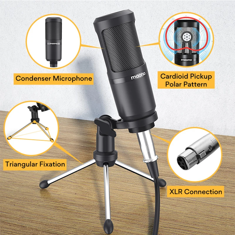 Maono Caster Am200-s1 Full Staff Microphone Mixer