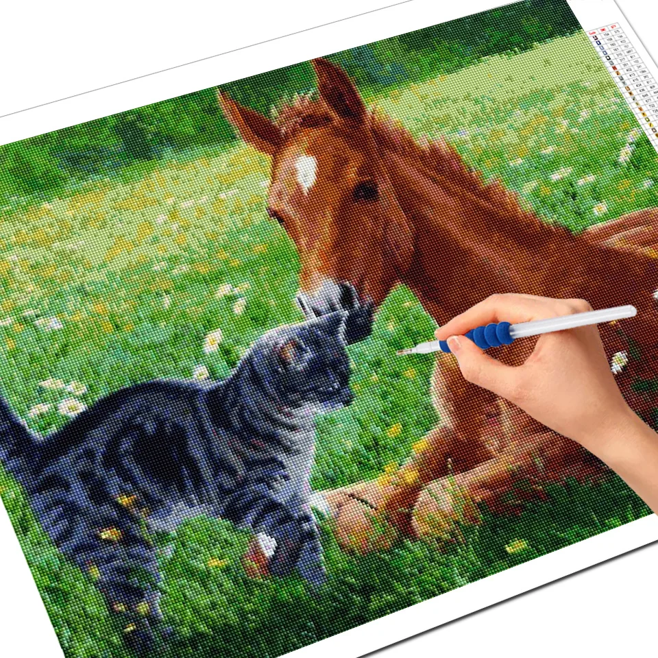 Broderie diamant différents chevaux – Image 3