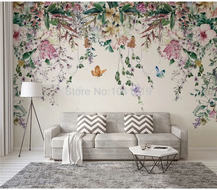 videira, mural para parede sala de estar,