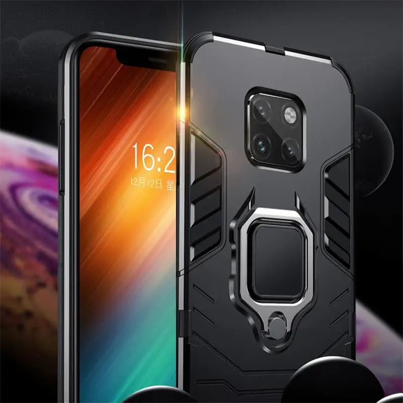 Противоударный защитный чехол для huawei mate 20 Pro с держателем, мягкий ТПУ+ PC чехол, аксессуар для huawei mate 20 Lite Fundas mate 20