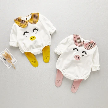 

New Summer Baby Girl Boy Clothes Romper Newborn Infant Toddler Cartoon Pig Romper Jumpsuit Outfits Top
