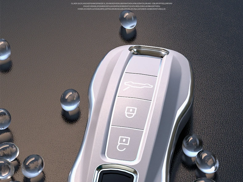 Smart remote key car key case cover for porsche panamera macan boxster cayenne 971 911 718