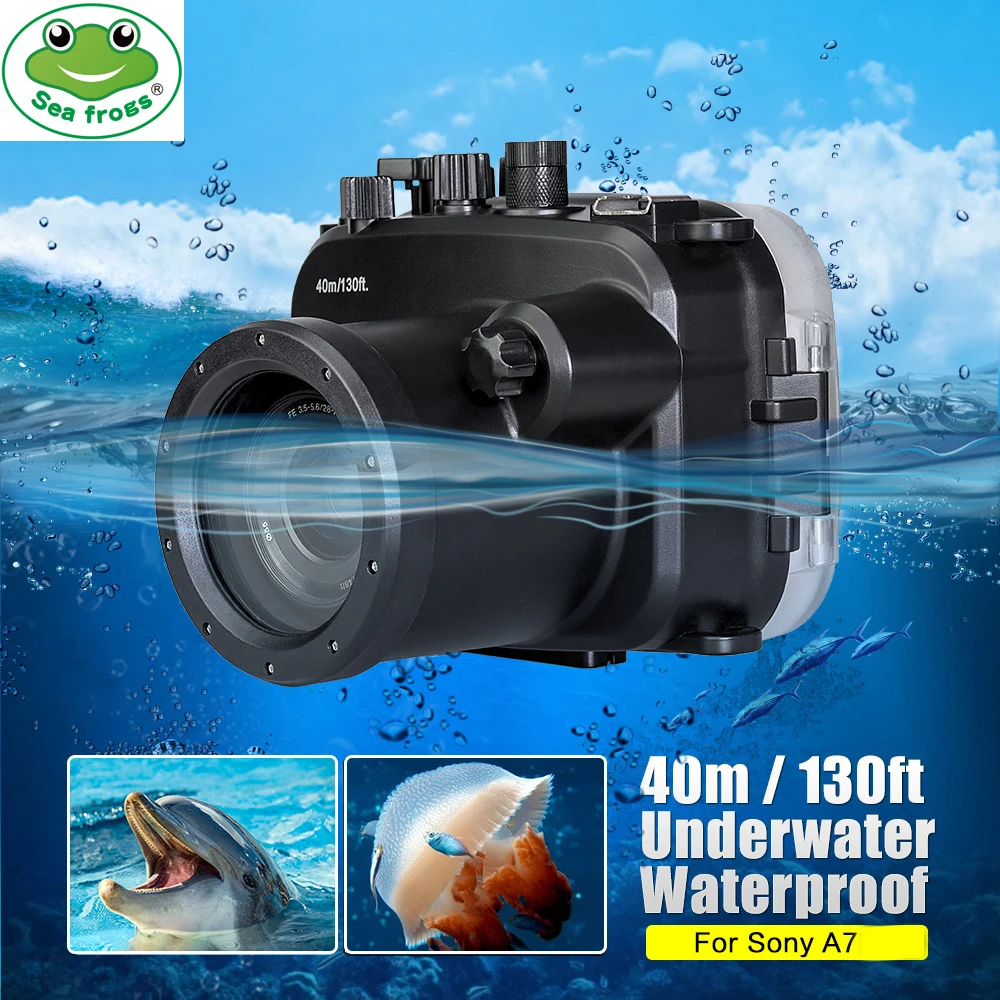 

For Sony A7 A7r 28-70mm Digital Camera Diving Case Underwater Waterproof Housing Case Transparent Waterproof Cover