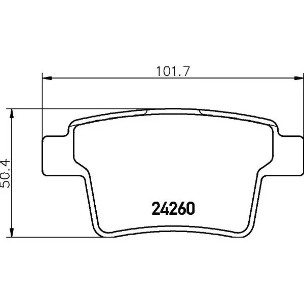 Колодки тормозные дисковые задн. METROSTAR MONDEO III(B5Y) MOND