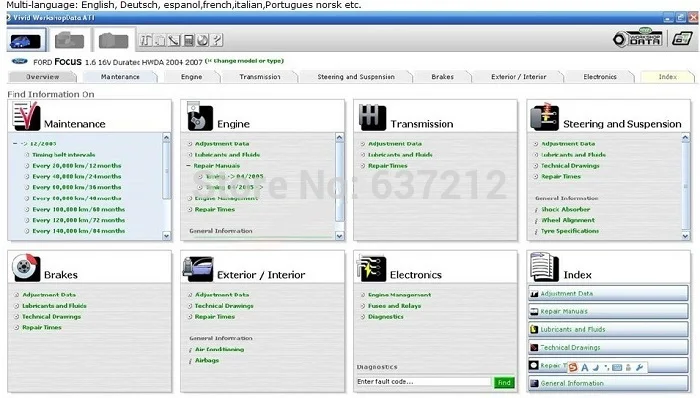Последние Vivid Workshop V10.2 программное обеспечение для ремонта автомобилей для большинства европейских автомобилей
