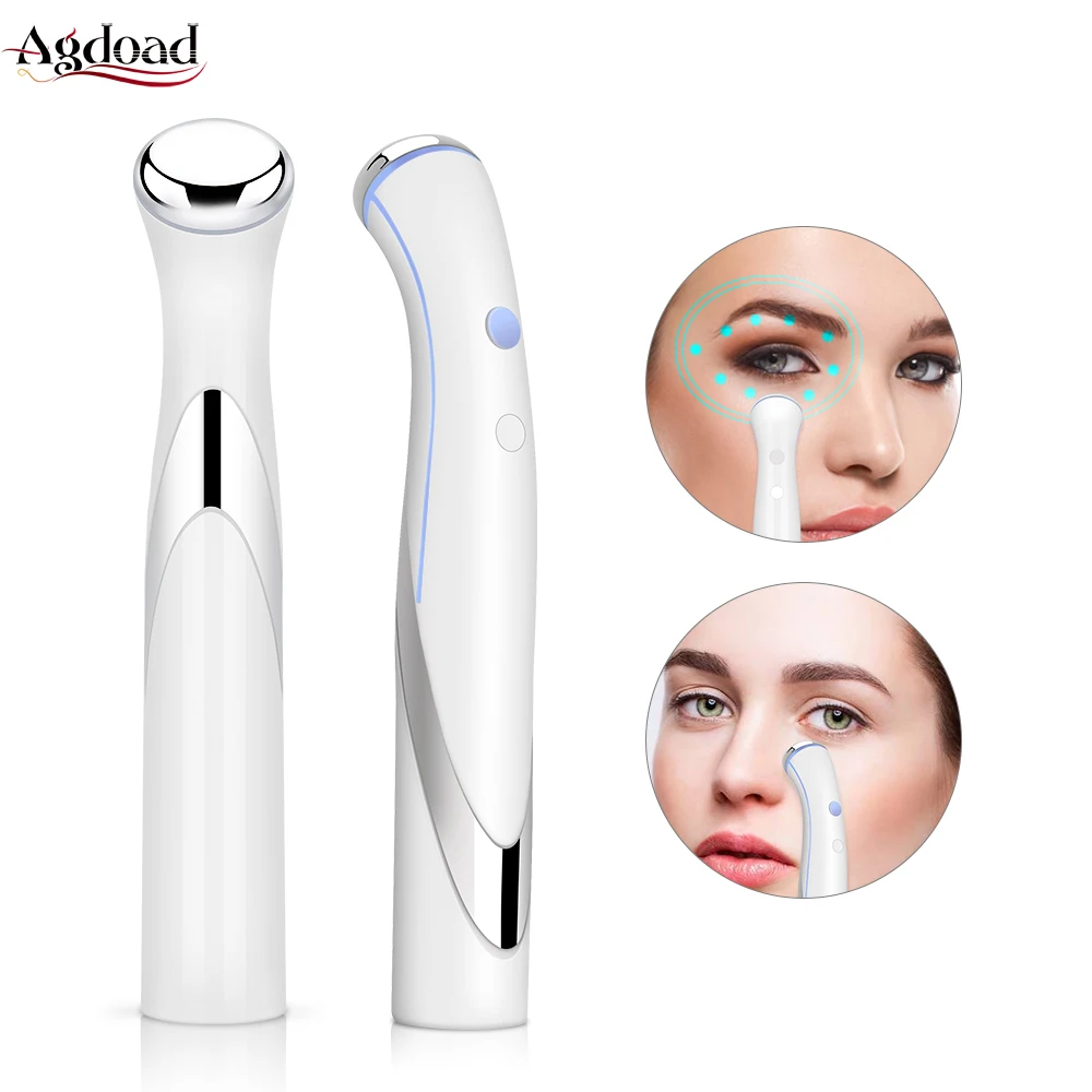 

Electric 42℃ Heated Eye Massage Pen Relaxation Device Wrinkle Dark Circle Puffiness Removal High Frequency Vibration