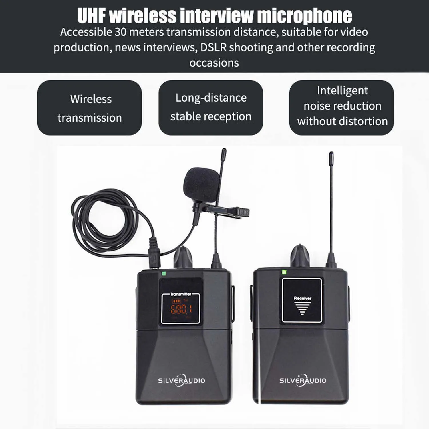 GAW-802 de boa qualidade dslr externo microfone