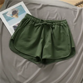 

Women Fashion Stripe Bandage Elastic Shorts Korte Broek Pantalones Cortos Mujer Spodenki Red