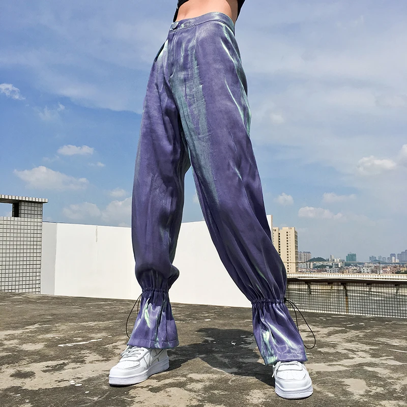 IAMHOTTY High Street однотонные свободные широкие брюки на молнии бандажная юбка-карандаш с завышенной талией брюки Новая мода Jogger женские брюки