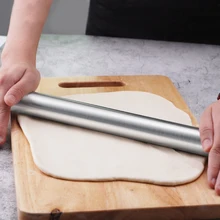 Нержавеющая сталь Скалка антипригарное тесто для теста ролик Для Выпечки Пиццы лапша печенье пирог инструменты для выпечки кухонный инструмент