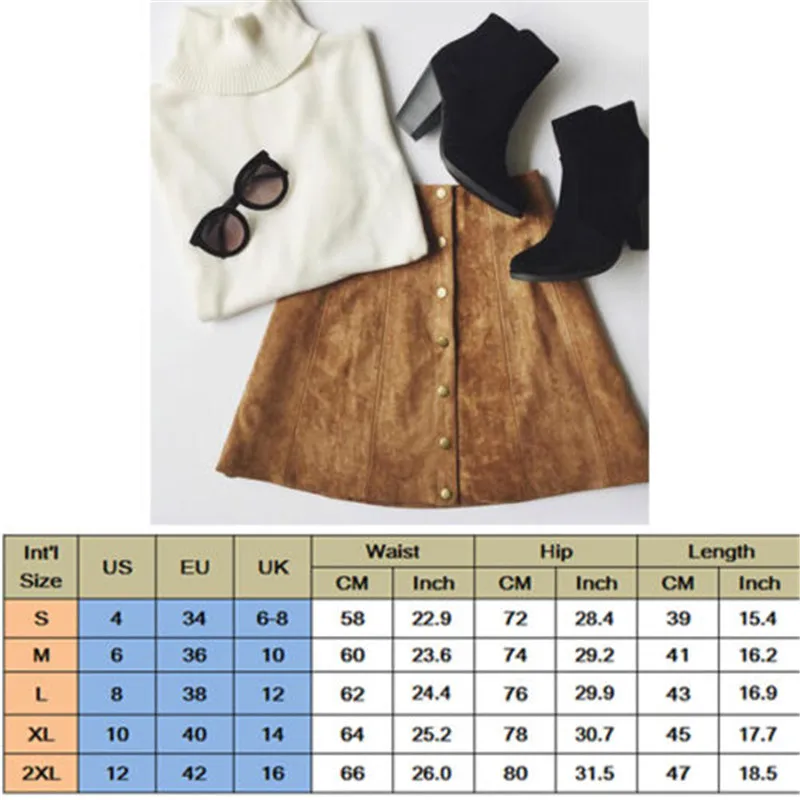 Autumn Suede Leather Skirt Women High Waist Lace Up Suede Leather Pocket With Button Preppy Short Mini Skirts Brown And Red Plus Autumn Suede Leather Skirt Women High Waist Lace Up Suede Leather Pocket With Button Preppy Short Mini Skirts Brown And Red Plus