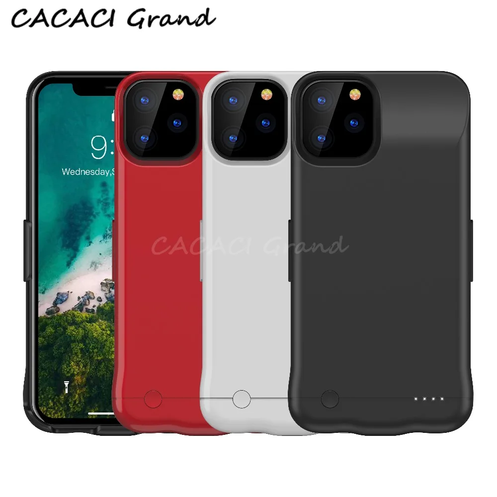 Ультратонкий портативный чехол для зарядного устройства для iPhone 11 Pro, аккумулятор max, чехол для зарядного устройства, чехол для iPhone 11, тонкий внешний аккумулятор