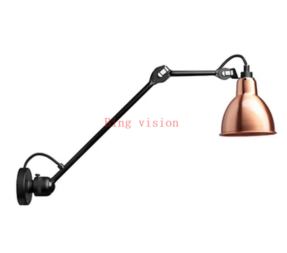 40cm Rose gold Постмодерн Простой настенный светильник скандинавский отель креативная домашняя Светодиодная лампа прикроватная лампа светильник Промышленный Декор настенное освещение 5,0 - Цвет абажура: 40cm Rose gold