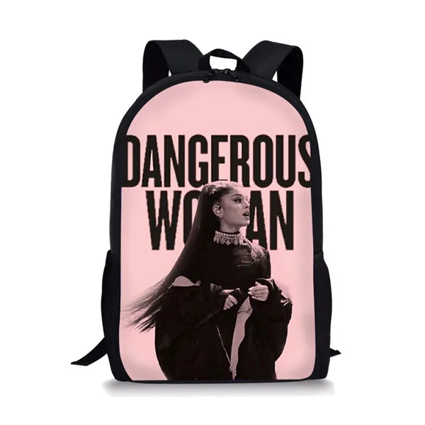 Thikin Ariana Grande Студенческая школьная сумка для девочек подростков рюкзак дорожная сумка для шоппинга сумка на плечо Женская Mochila - Цвет: CDZHL727C