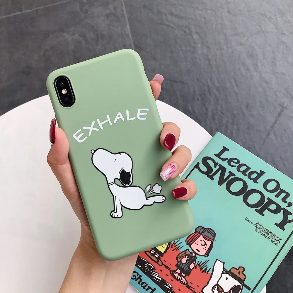 7 tt Peanut Charlie коричневый Бигл мультфильм конфеты ТПУ подарок чехол для телефона для Apple iPhone 7 8 6 6s 11 pro X XS Max Xr Мягкий силиконовый чехол - Цвет: 7 tt