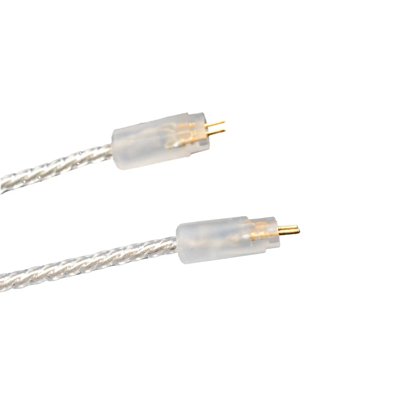 Плотным верхним ворсом KZ ZS3 ZS4 ZS5 ZS6 кабель 2pin 0,75 мм обновлен с серебряным покрытием кабель наушников обновления кабель для наушников Наушники KZ ZS4 ZSA ED16