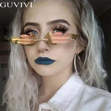 Винтажные Солнцезащитные очки без оправы с эффектом пламени, женские металлические солнцезащитные очки в стиле стимпанк, модные солнцезащитные очки кошачий глаз, мужские ретро маленькие зеркальные солнцезащитные очки Fire