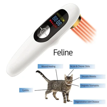 

Portable 650nm+808nm LLLT Pain Relief Cold Laser Therapy for Human and Animals Cats Dogs Horses