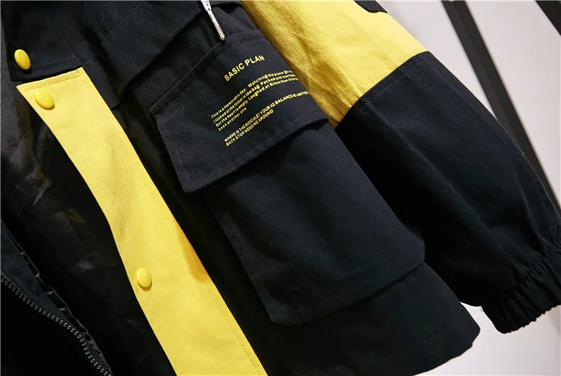 Куртка женская осенняя новая Корейская ins Harajuku уличная BF товары винтажная модная свободная с капюшоном с длинными рукавами Повседневная Женская куртка
