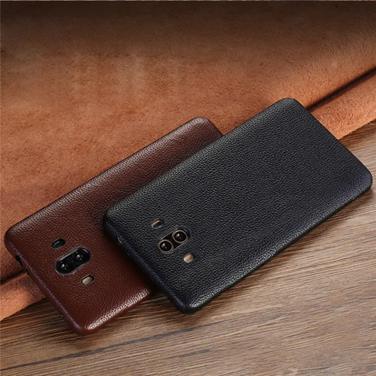 LANGSIDI пластиковый защитный чехол для huawei mate 10 pro mate 9 pro из коровьей кожи Litchi текстурой