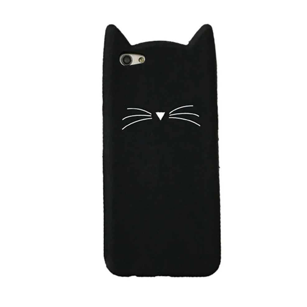Для Samsung Galaxy J1, J5, J7, A5, A7(), 3D мультяшный Мягкий силиконовый чехол, милый единорог, задняя крышка, оболочка, чехол для телефона, чехол - Цвет: Black Beard cat