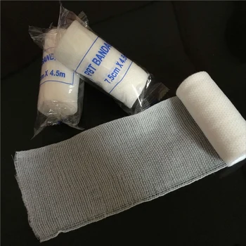 

5 Rolls/lot PBT Elastic Bandage First Aid Kit Gauze Roll Wound Dressing Medicine Nursing Emergency Care Bandage