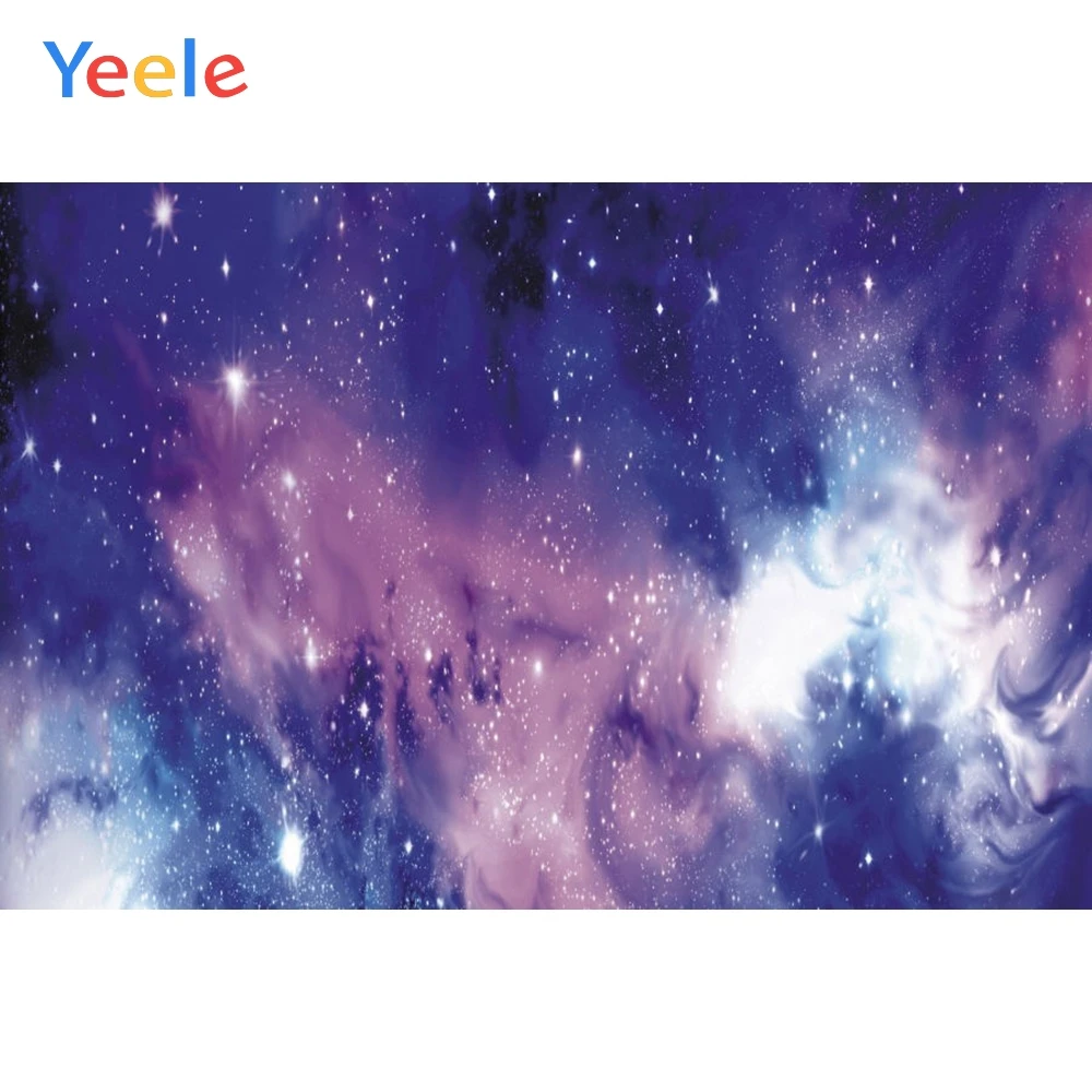 

Colorful Starry Sky Cloud Star Backdrop Baby Shower Birthday Party Custom Vinyl Photography Background Photo Studio Photophone