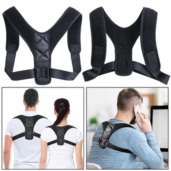 

Posture Corrector Adjustable Back Shoulder Correction Brace Belt Clavicle Fracture Support SDFA88