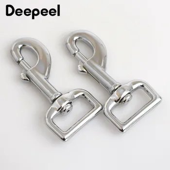 

2pcs 4*8cm Metal Alloy Buckles Luggage Straps Pet Dog Collar Snap Hook Backpack Accessories Decoration buckles DIY Craft F1-51