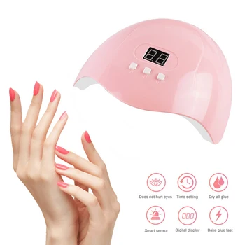 

54W Professional Nail Polish Dryer Lamp LED UV Gel Acrylic Light Manicure 30s/60s/90s Timer For Nail Lamp Automatic Inductio