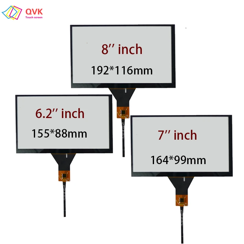 New 6.2 7 8 9 inch car DVD navigation JR-005-GT911 6pin capacitive touch screen panel digitizer 155*88mm 165*100mm JY-GT911 | Компьютеры и