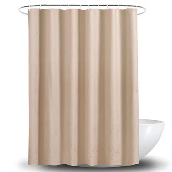 

Simple Style Solid Color 3D Digital Printing Shower Curtain Thickening Opaque Polyester Shower Curtain Household Supplies