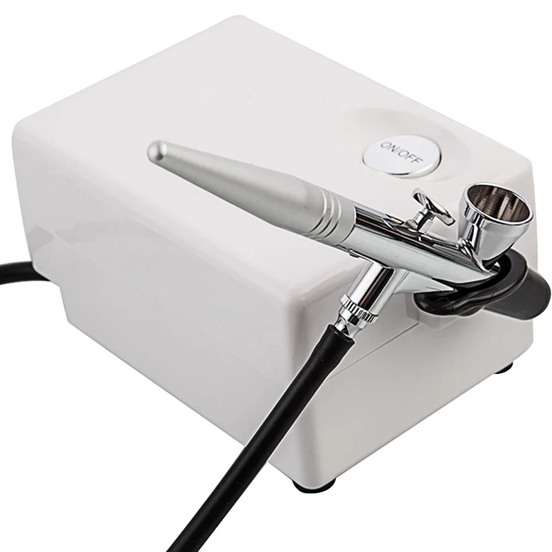 

Airbrush Spray Gun Mini Air Compressor Kit Portable BT16 Sprayer Makeup for Cakes Manicure Temporary Tattoo Art Painting Tool
