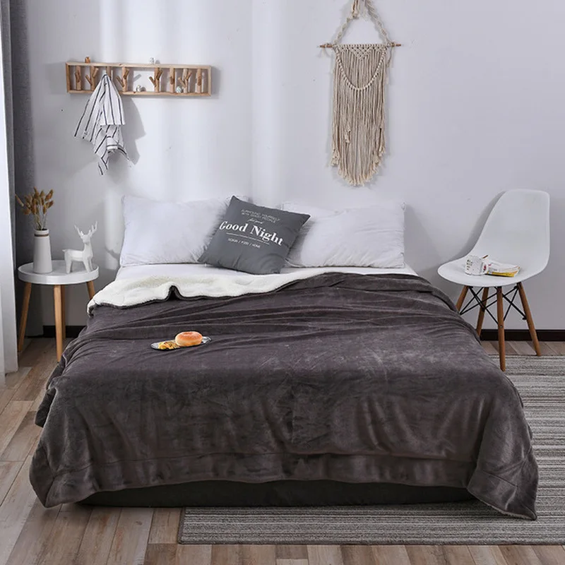 

New Style Soft Waffle Flannel Blankets for Beds Solid Color Summer Throw Winter Sofa Cover Bedspread Chunky Kit Plaid Blankets