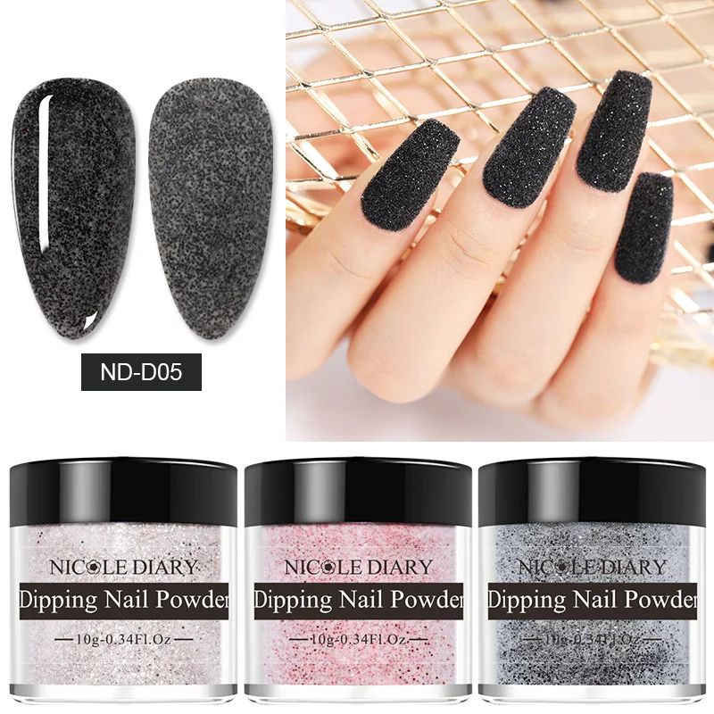Nail Powder Nail Glitter Nail Pigment Nail Decoration Nail Decorations Nail Powder Set NICOLE DIARY Color Dipping Nail Powder