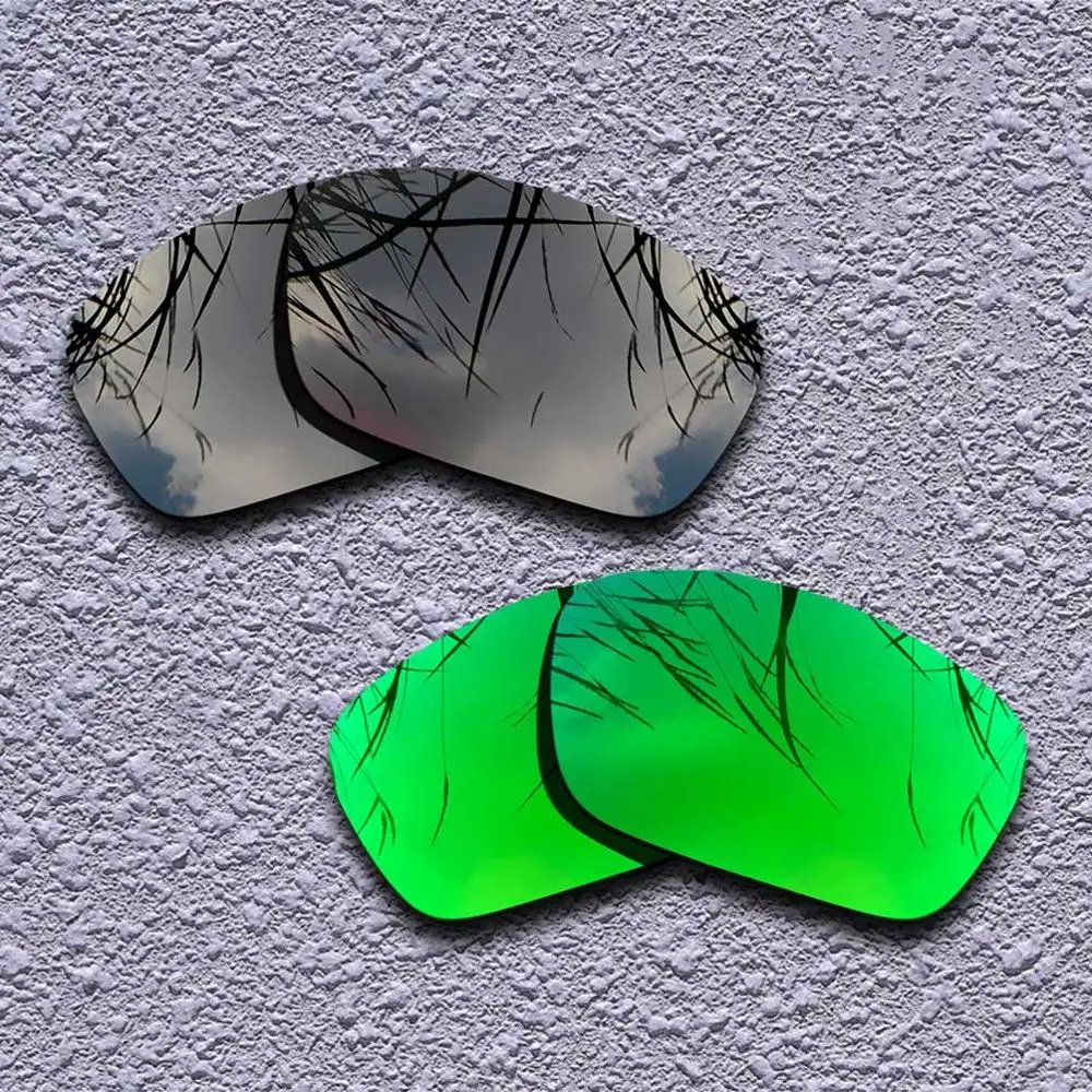 2 Pairs Polarized Replacement Lenses for Oakley Fuel Cell Sunglasses- Multiple Choices - Цвет линз: Black-Green