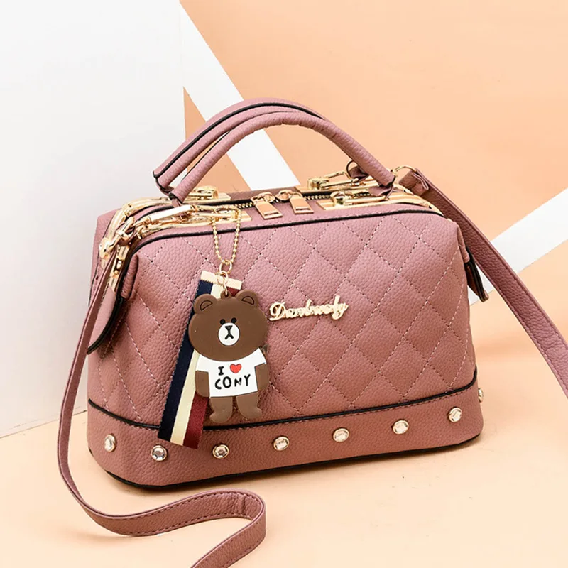 Pink Новые корейские модные сумки через плечо, сумка для убийцы 25X13X16 см - Цвет: Pink